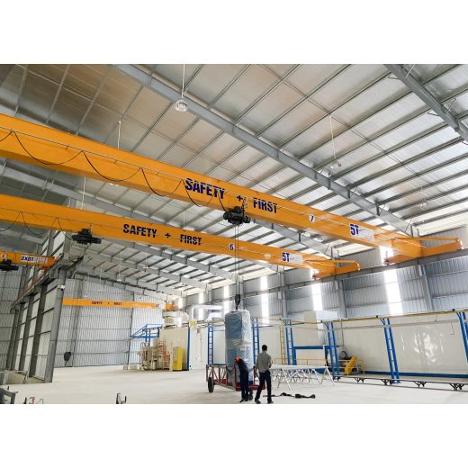 Cầu trục Hitachi 2 tấn Nhật Bản 1 dầm đơn khẩu độ nhà xưởng 10m Cầu trục Hitachi 2 tấn Nhật Bản 1 dầm đơn khẩu độ nhà xưởng 10m